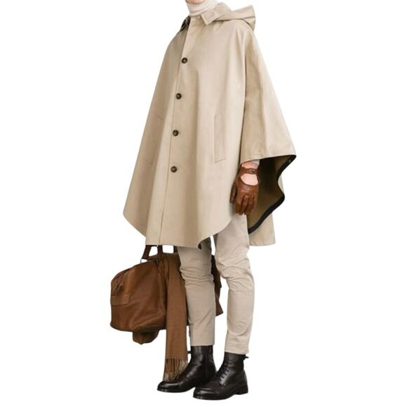 Zara Other - Zara mens Trench coat cape with hood size L in mint condition